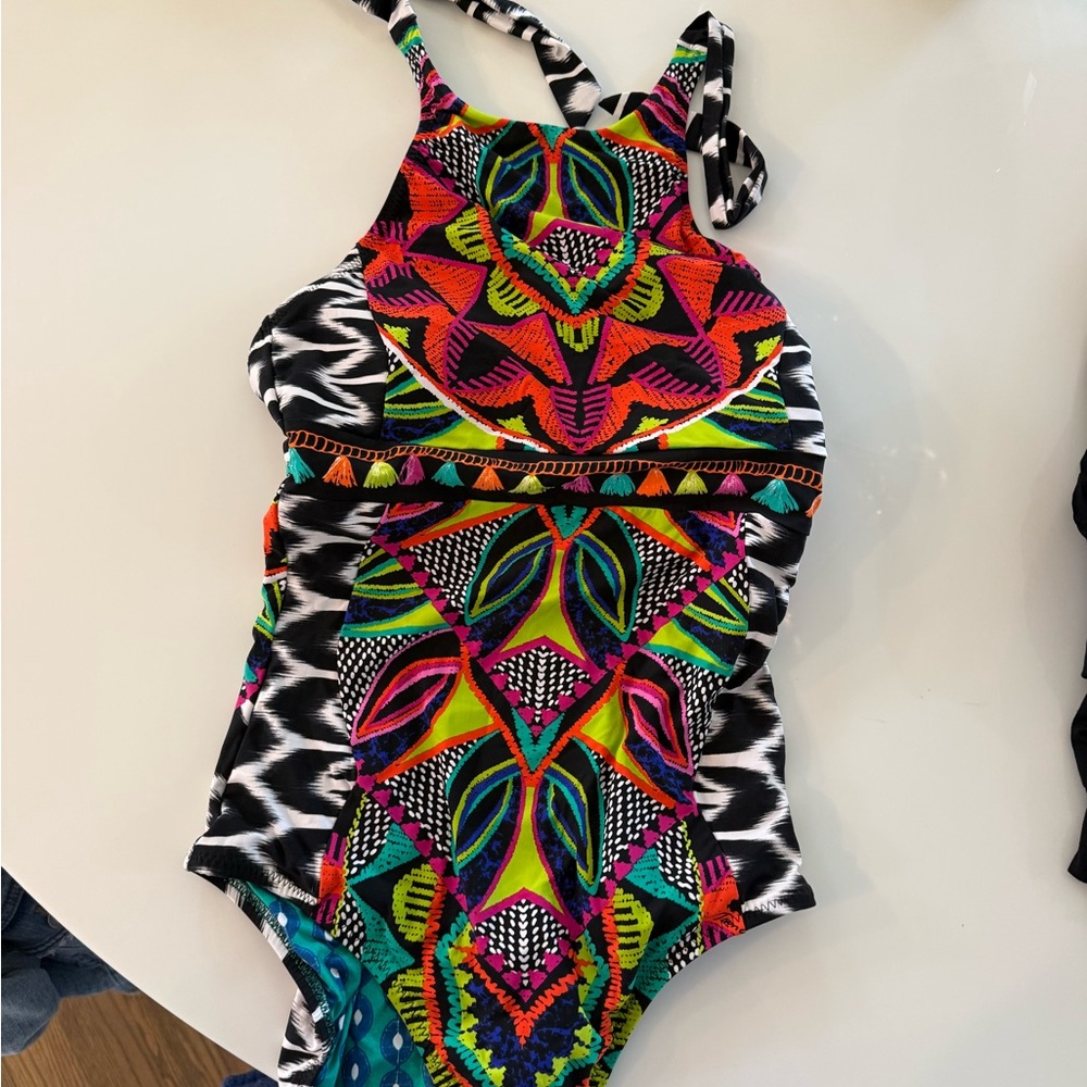 Trina Turk Multicolor One Piece Swimsuit
